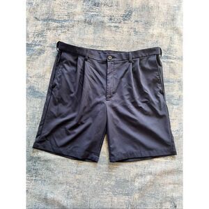 Haggar Navy Blue Cool 18 Pro Pleated Front Shorts 40 x 9